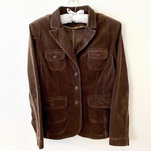 Willi Smith, Chocolate Brown, Corduroy Jacket, Size Medium, EUC